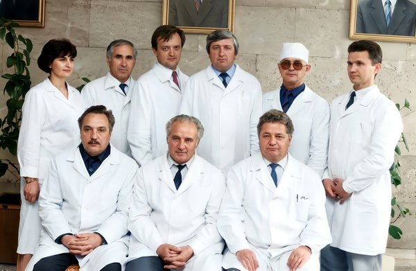 Restored family photograph with vivid colors and sharp details